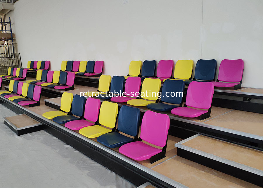Customized Color Telescopic Seating Systems HDPE Material For Swimming Pool