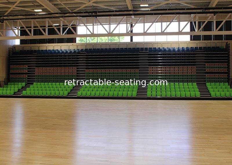 School Sport Hall Arena Stage Seating Retractable Anti - Slip Plywood Deck