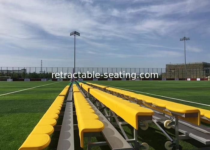Aluminum Frame Temporary Spectator Stands Portable Easy Storage With Backrest
