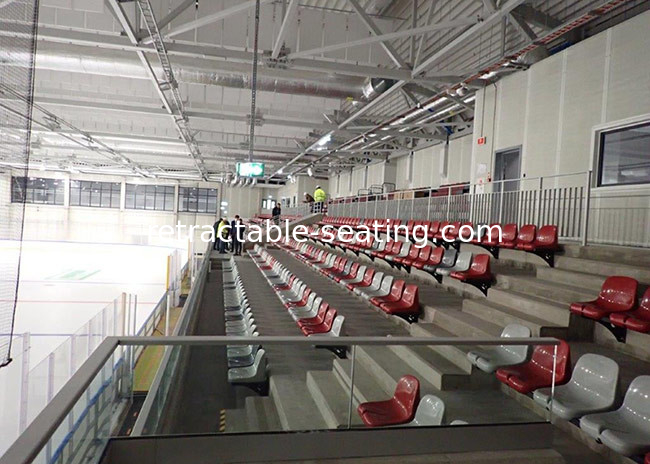 420mm Seat Width Fixed Stadium Bucket Seat with Customized Color for Ice Hockey Rink
