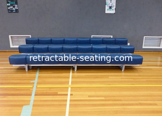Comfortable Outdoor Aluminum Bleachers / Movable Portable Grandstand Seating